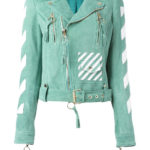 diagonal-printed-green-biker-leather-jacket