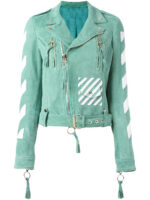 diagonal-printed-green-biker-leather-jacket