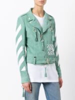 diagonal-printed-green-biker-leather-jacket