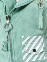 diagonal-printed-green-biker-leather-jacket