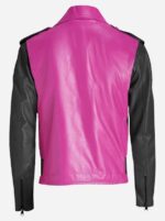 double-rider-pink-black-leather-biker-jacket