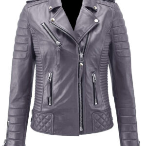 gray-genuine-lambskin-leather-biker-jacket