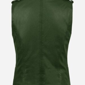 green-genuine-leather-biker-vest