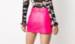 pink-lambskin-leather-biker-mini-skirt