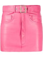 pink-leather-mini-skirt