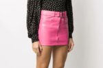 pink-leather-mini-skirt