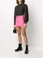 pink-leather-mini-skirt
