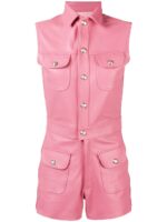 pink-leather-playsuit