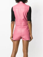 pink-leather-playsuit