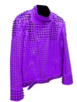 purple-vintage-studded-punk-leather-biker-jacket
