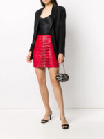 red-buckle-detail-biker-mini-skirt