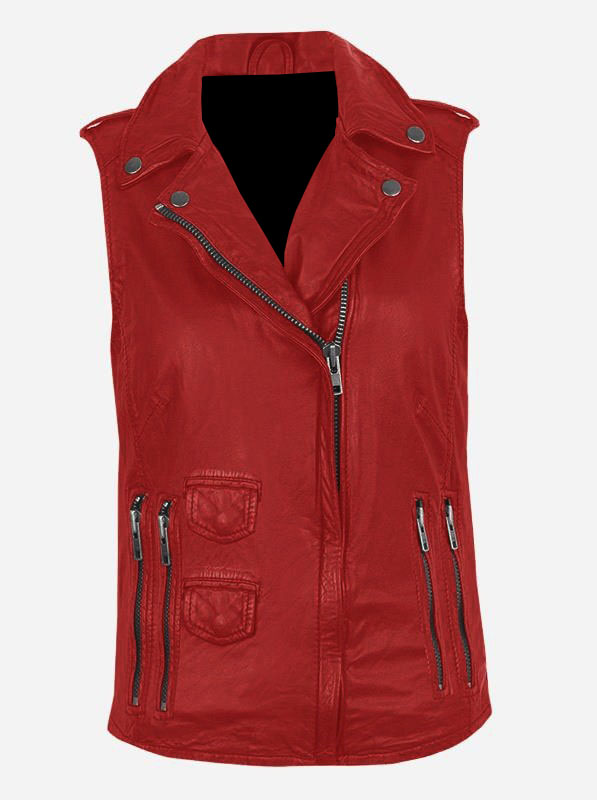 red-genuine-leather-biker-vest red-genuine-leather-biker-vest