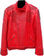 red-vintage-studded-punk-leather-biker-jacket