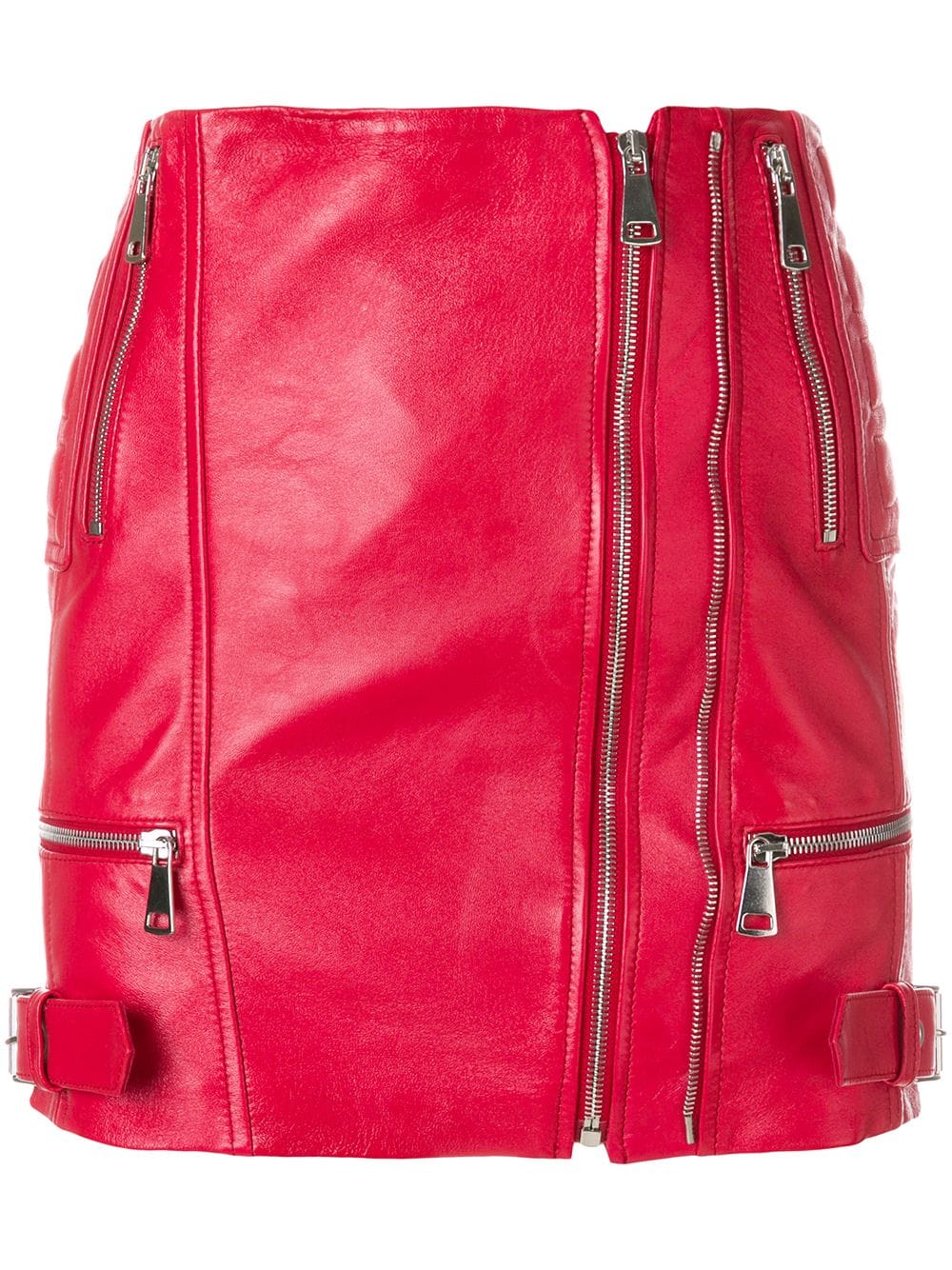 red-zipped-leather-mini-skirt