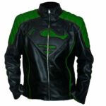superman-green-black-motorcycle-leather-jacket