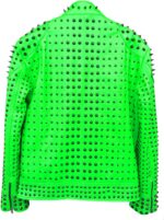 vintage-studded-punk-leather-green-biker-jacket