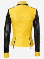 yellow-black-leather-jacket-for-women