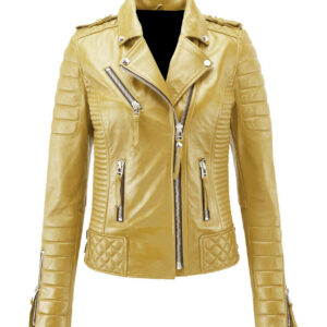 yellow-genuine-lambskin-leather-biker-jacket