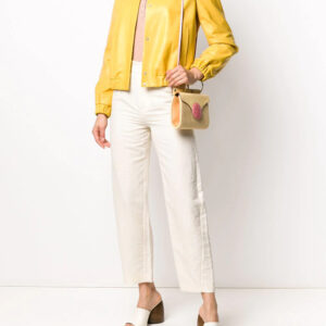 yellow-lambskin-leather-smocked-trim-cropped-jacket
