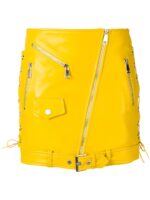 zipped-biker-yellow-mini-skirt