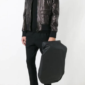 Brown-Leather-Bomber-Jacket-left-side
