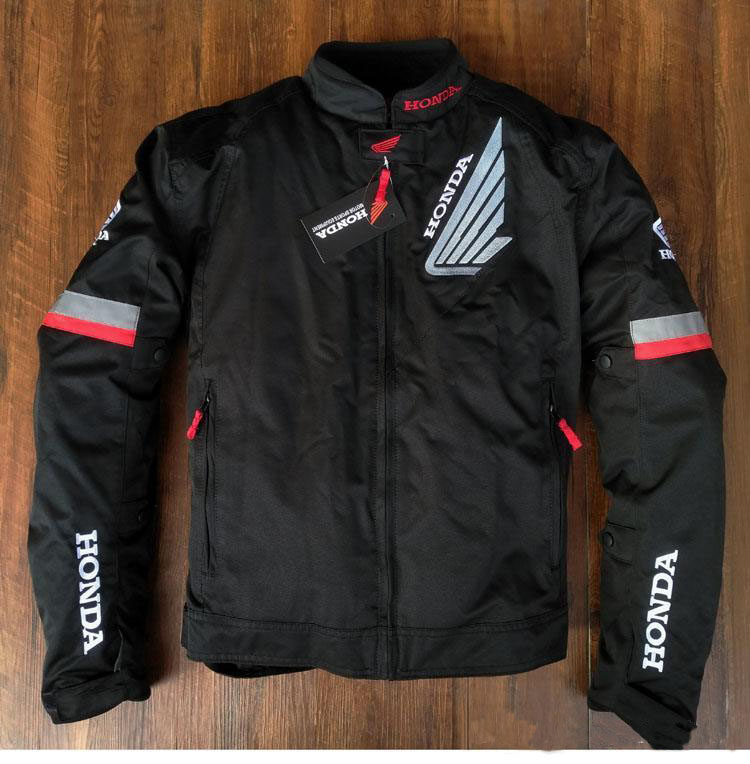 Custom Honda Black And Red motorcycle racing jacket Custom-Honda-Black-And-Red-motorcycle-racing-jacket