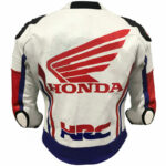 Honda White And Blue Motorcycle Racing Jacket