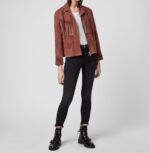 cherry-red-suede-tassel-leather-jacket
