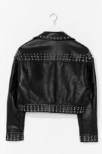 black-cropped-leather-silver-studded-leather-jacket