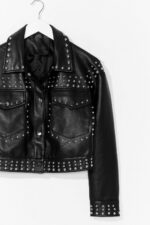black-cropped-leather-silver-studded-leather-jacket