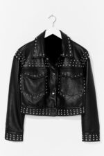black-cropped-leather-silver-studded-leather-jacket