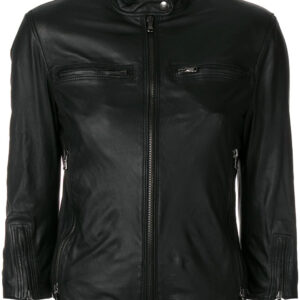 black-lambskin-fitted-leather-jacket