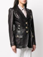 black-single-breasted-leather-blazer-coat