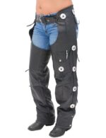 black-western-leather-chaps-w-conchos