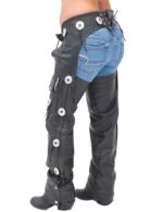 black-western-leather-chaps-w-conchos