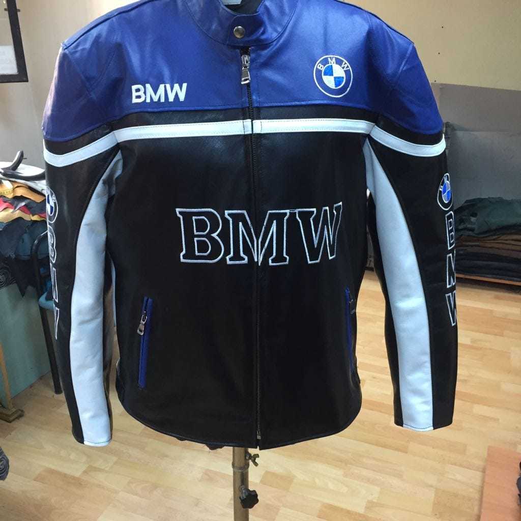 Bmw Black And Blue Motorcycle Racing Jacket - Maker of Jacket