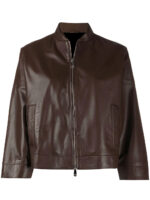 brown-leather-cropped-sleeves-jacket