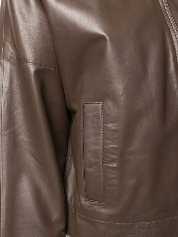 brown-leather-cropped-sleeves-jacket
