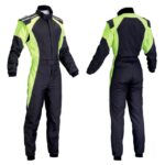 car-one-piece-green-and-black-racing-suit