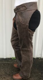 distressed-rustic-brown-buffalo-leather-biker-chaps