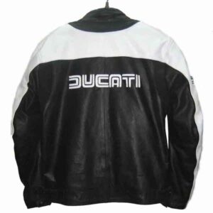 ducati-black-and-white-motorcycle-jacket-with-red-stripes