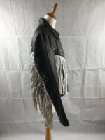 fringe-leather-embellished-studded-jacket