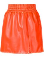 leather-flared-mini-skirt