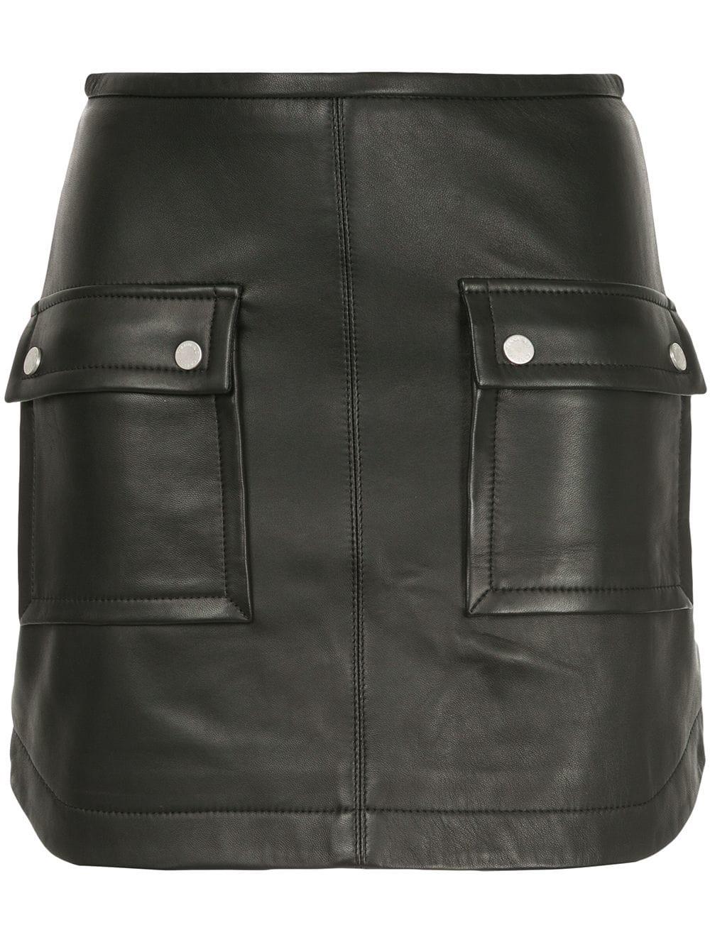 Biker Suede Mini Skirt