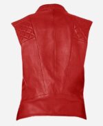 red-fashion-biker-leather-vest