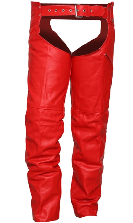 red-premium-buffalo-leather-chaps red-premium-buffalo-leather-chaps