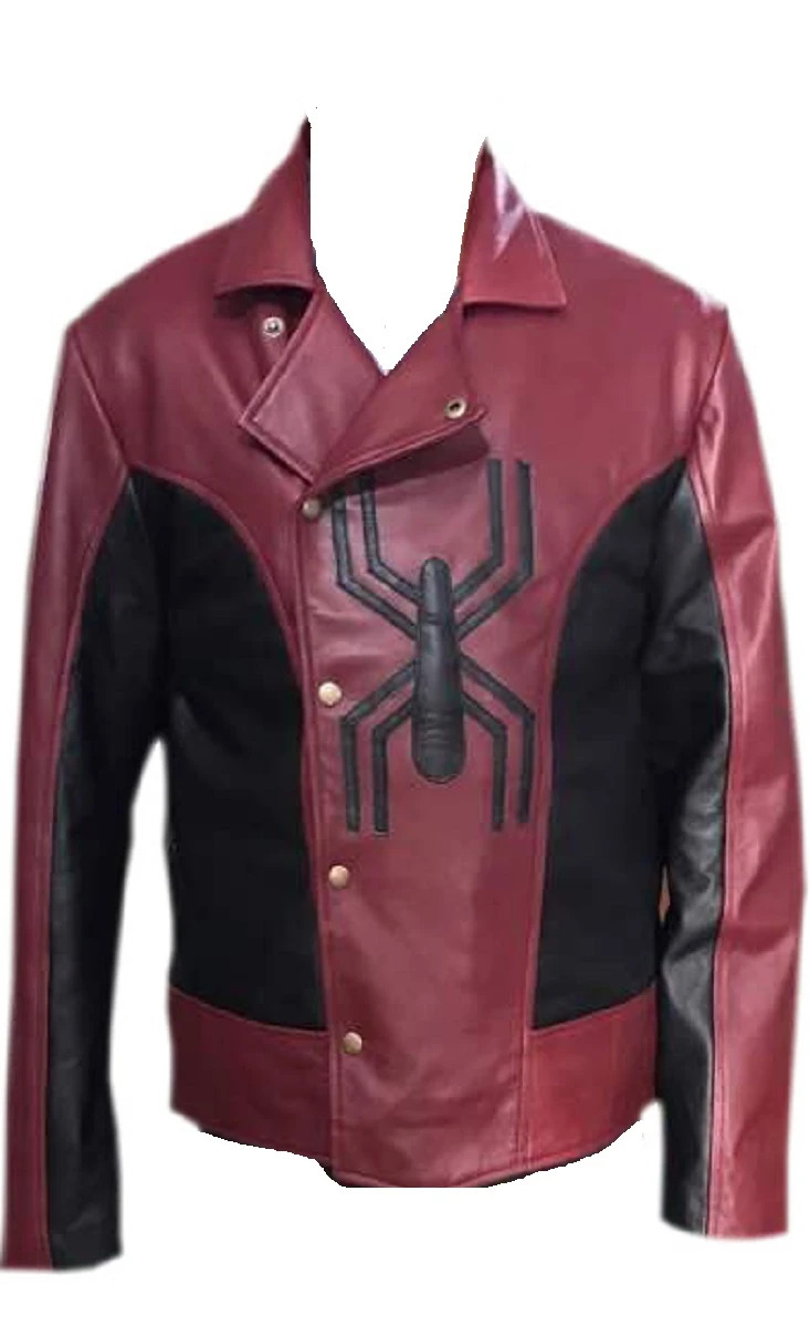 spider-man-real-leather-jacket-in-burgundy spider-man-real-leather-jacket-in-burgundy