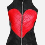 Street Fashion Women Heart Leather Vest