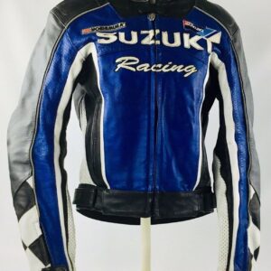 Suzuki-blue-and-white-racing-leather-jacket