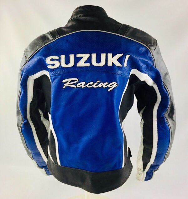 Suzuki-blue-and-white-racing-leather-jacket